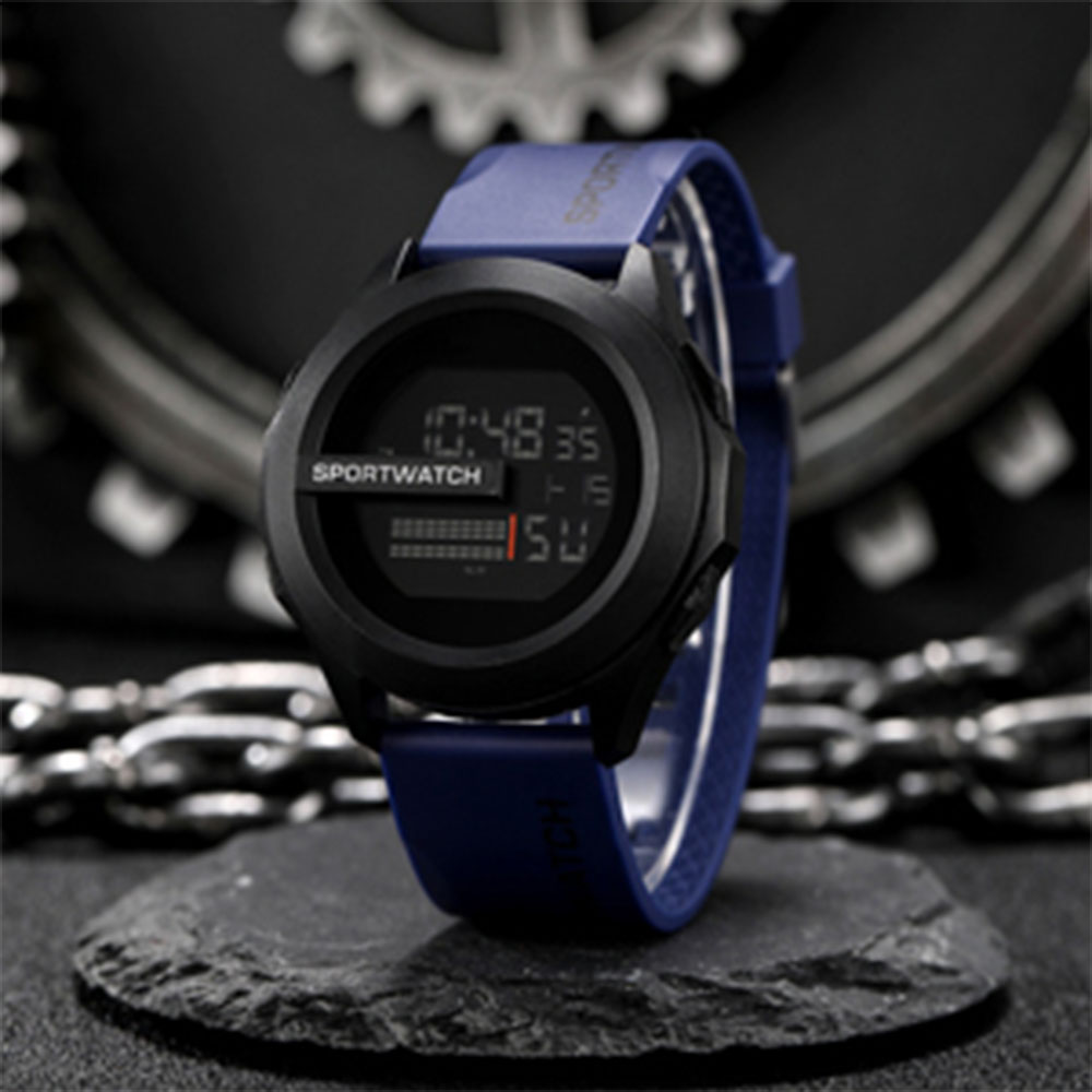 Digital Sports Watch with LED Backlight and Stopwatch Function